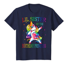 Load image into Gallery viewer, Lil Sister of the Birthday Princess Unicorn Girl T-Shirt