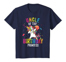 Load image into Gallery viewer, Uncle of the Birthday Princess Gift Dabbing Unicorn Girl Dad T-Shirt