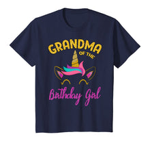 Load image into Gallery viewer, Grandma of the Unicorn Birthday Girl T-Shirt Matching Shirt