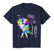 Load image into Gallery viewer, 10th Birthday Unicorn For Girls Children Unicorn Ten Years T-Shirt