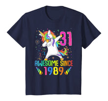 Load image into Gallery viewer, 31 Years Old 31th Birthday Unicorn Dabbing Shirt Girl Party T-Shirt