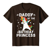Load image into Gallery viewer, Dabbing Unicorn Daddy Of The Birthday Princess Funny T-Shirt