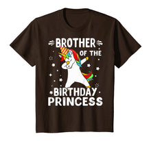Load image into Gallery viewer, Dabbing Unicorn Brother Of The Birthday Princess Funny T-Shirt