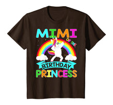 Load image into Gallery viewer, Mimi Of The Birthday Princess T-Shirt Dabbing Unicorn Gift T-Shirt