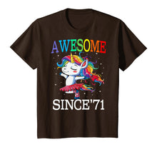 Load image into Gallery viewer, Unicorn 49th Birthday Gift Rainbow 1971 49 Years Old T-Shirt