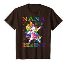 Load image into Gallery viewer, Nana of the Birthday Princess Unicorn Girl T-Shirt