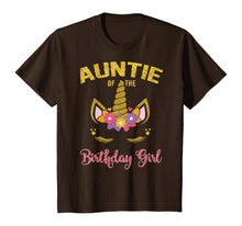 Load image into Gallery viewer, Auntie Of The Birthday Girl Party Outfit Unicorn Matching T-Shirt