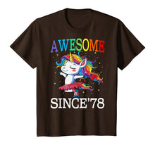 Load image into Gallery viewer, Unicorn 42nd Birthday Gift Rainbow 1978 42 Years Old T-Shirt