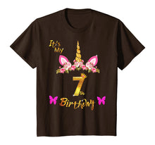 Load image into Gallery viewer, Unicorn Birthday Shirt For Girls OMG It's My 7th Birthday
