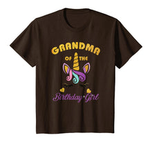 Load image into Gallery viewer, Grandma of the Unicorn Birthday Girl T-Shirt Family Gift Tee