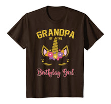 Load image into Gallery viewer, Grandpa Of The Birthday Girl Party Outfit Unicorn Matching T-Shirt