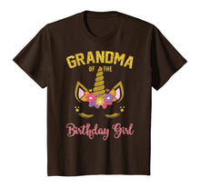 Load image into Gallery viewer, Grandma Of The Birthday Girl Party Outfit Unicorn Matching T-Shirt
