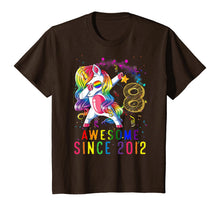 Load image into Gallery viewer, 8th Birthday Unicorn Dabbing Shirt Girl Awesome Since 2012 T-Shirt