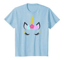 Load image into Gallery viewer, Unicorn Face Birthday T-Shirt