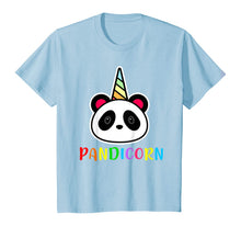 Load image into Gallery viewer, Cute Panda Unicorn Pandicorn Birthday Panda T-Shirt