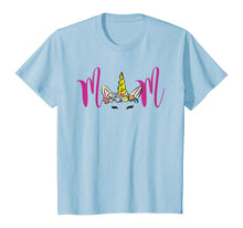 Load image into Gallery viewer, Mom Unicorn Floral Birthday Party Shirt
