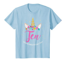 Load image into Gallery viewer, 10 Years Old Birthday Girl Gifts Unicorn 10th Birthday T-Shirt