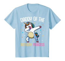 Load image into Gallery viewer, Dabbing Unicorn Daddy of the Birthday Princess Funny Bday T-Shirt