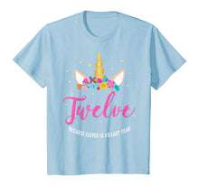 Load image into Gallery viewer, 12 Years Old Birthday Girl Gifts Unicorn 12th Birthday T-Shirt