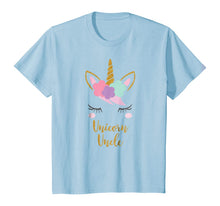 Load image into Gallery viewer, Unicorn Uncle Shirt, Uncle of the Birthday Girl Gift