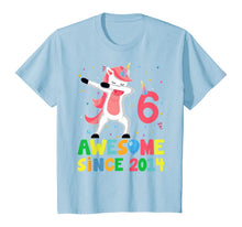 Load image into Gallery viewer, Cute Unicorn Dabbing Birthday Kids 6 Years Old 6th Bday T-Shirt