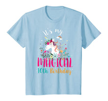Load image into Gallery viewer, Its my 10th Birthday Unicorn Gift 10 Years Old Birthday Girl T-Shirt