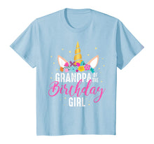 Load image into Gallery viewer, Grandpa Of The Birthday Girl Grandpa Gift Unicorn Birthday T-Shirt