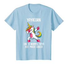 Load image into Gallery viewer, Unicorn Yaya Girl Birthday Party Apparel Greek YayaCorn Cute T-Shirt