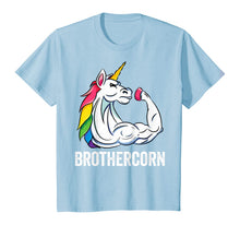 Load image into Gallery viewer, Cute Unicorn Brother Girl Birthday Party Apparel BrotherCorn T-Shirt