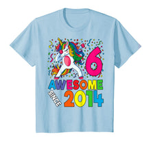 Load image into Gallery viewer, 6th Birthday Dabbing Unicorn Party Gift For 6 Years Old Girl T-Shirt