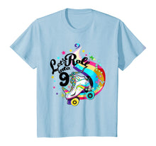 Load image into Gallery viewer, Kids 9 Year Old Birthday Shirt Girl Roller Skate Unicorn Outfit