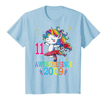 Load image into Gallery viewer, 11st Birthday Unicorn Awesome Since 2009 T-Shirt