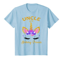 Load image into Gallery viewer, Uncle Of The Unicorn Birthday Princess Birthday Party TShirt