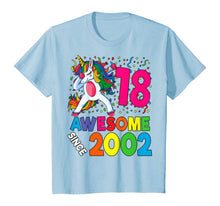 Load image into Gallery viewer, 18th Birthday Dabbing Unicorn Party Gift 18 Years Old Girl T-Shirt