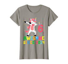 Load image into Gallery viewer, Cute Unicorn Dabbing Birthday Kids 6 Years Old 6th Bday T-Shirt