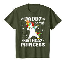 Load image into Gallery viewer, Dabbing Unicorn Daddy Of The Birthday Princess Funny T-Shirt