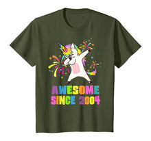 Load image into Gallery viewer, 16 Years Old 16th Birthday Awesome Since 2004 Unicorn T-Shirt