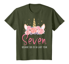 Load image into Gallery viewer, 7 Years Old Birthday Girl Gifts Unicorn 7th Birthday T-Shirt