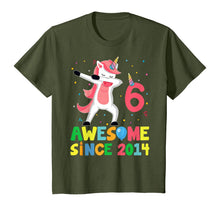 Load image into Gallery viewer, Cute Unicorn Dabbing Birthday Kids 6 Years Old 6th Bday T-Shirt