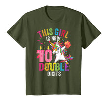 Load image into Gallery viewer, This Girl Is Now 10 Double Digits Gift Unicorn 10th Birthday T-Shirt