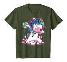 Load image into Gallery viewer, Dabbing Unicorn Bowling Birthday Party Gift For Girls T-Shirt