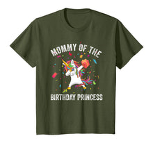 Load image into Gallery viewer, Mommy of the Birthday Princess Gift Dabbing Unicorn Girl Mom T-Shirt