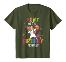Load image into Gallery viewer, Aunt of the Birthday Princess Gift Dabbing Unicorn Girl Mom T-Shirt