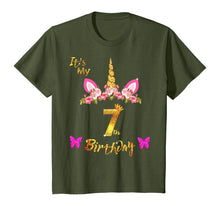 Load image into Gallery viewer, Unicorn Birthday Shirt For Girls OMG It's My 7th Birthday