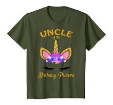 Load image into Gallery viewer, Uncle Of The Birthday Princess Unicorn Matching Family Shirt
