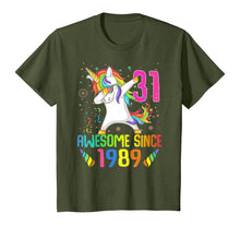Load image into Gallery viewer, 31 Years Old 31th Birthday Unicorn Dabbing Shirt Girl Party T-Shirt