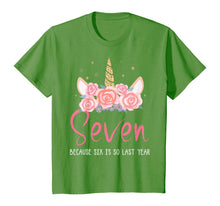 Load image into Gallery viewer, 7 Years Old Birthday Girl Gifts Unicorn 7th Birthday T-Shirt