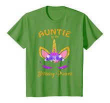 Load image into Gallery viewer, Auntie of the Birthday Princess Unicorn Girl T-Shirt