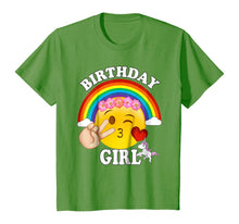 Load image into Gallery viewer, Emoji Birthday Shirt For Girls Unicorn Rainbow Heart Kiss