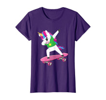 Load image into Gallery viewer, Dabbing Unicorn Birthday Skating Party Perfect Gift T-Shirt